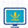 Icon representing streaming video